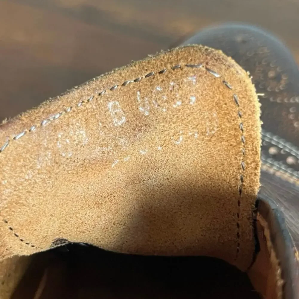 Allen Edmonds Strandmok Cap-toe Oxford with Dainite Rubber Sole Brown Men 10.5 B